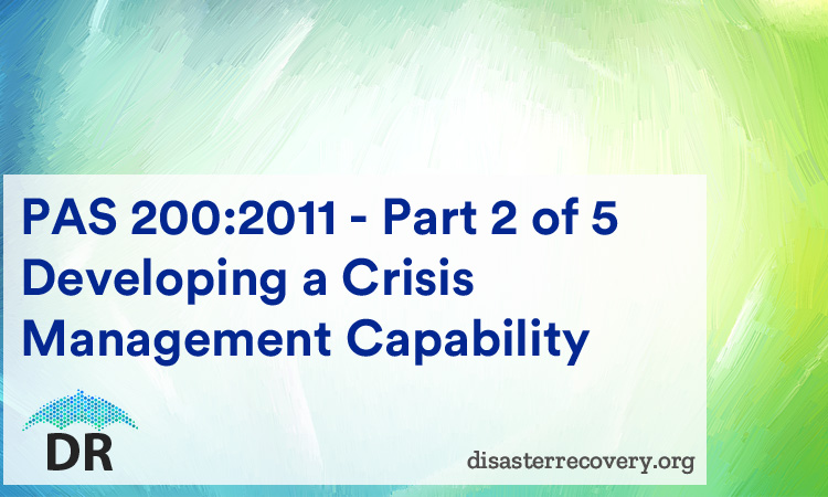 pas 200:2011 - part 2 of 5 developing a crisis management capability
